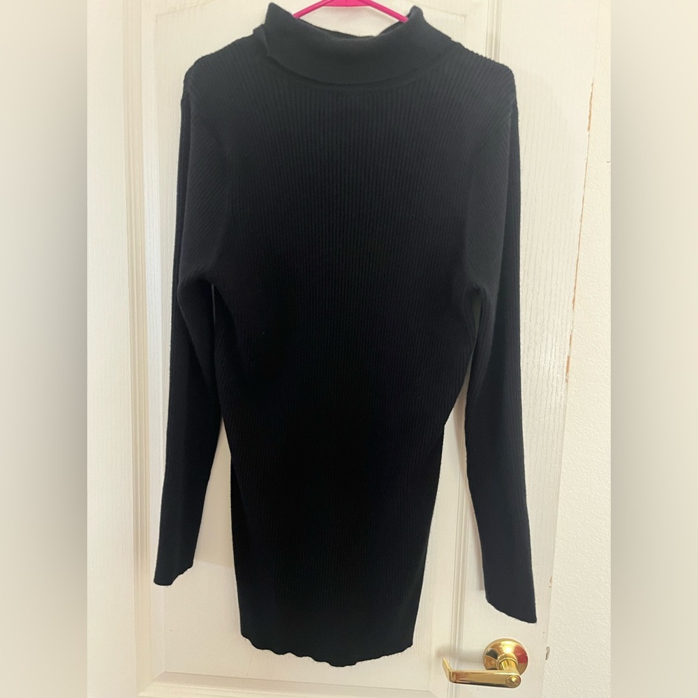 Torrid black ribbed sweater long sleeve 3X
